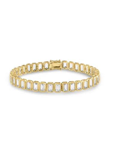 Effy Women's 14k Yellow Gold & White Topaz Bracelet