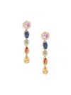 Effy Women's 14k Yellow Gold, Multicolor Sapphire & Diamond Drop Earrings In Yellow Gold