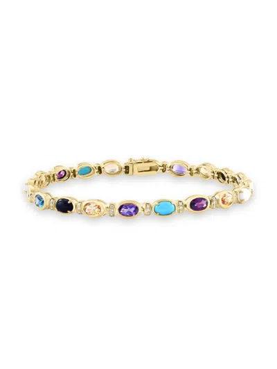 Effy Women's 14k Yellow Gold Multistone Bracelet