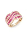 Effy Women's 14k Yellow Gold, Ruby & Diamond Ring In Ruby