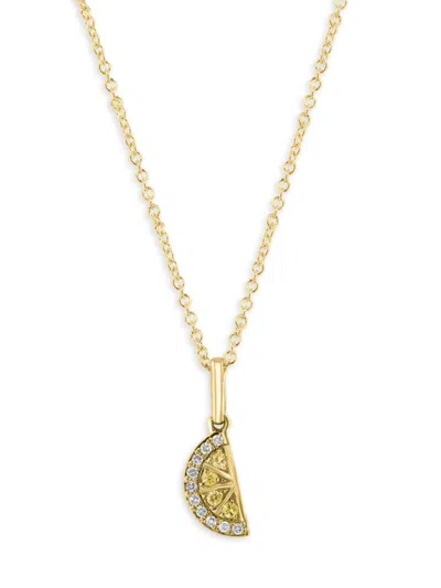 Effy Women's 14k Yellow Gold, Sapphire & Diamond Pendant Necklace