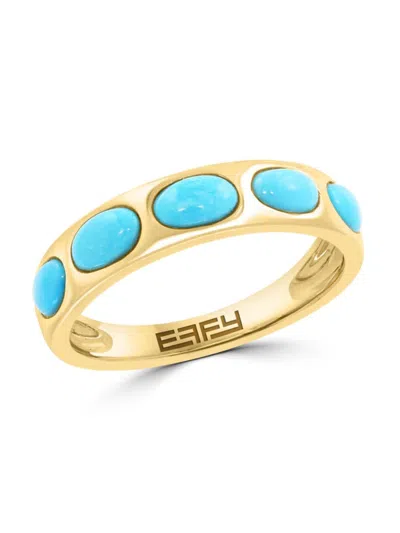 Effy Women's 14k Yellow Gold Turquoise Ring In Multi