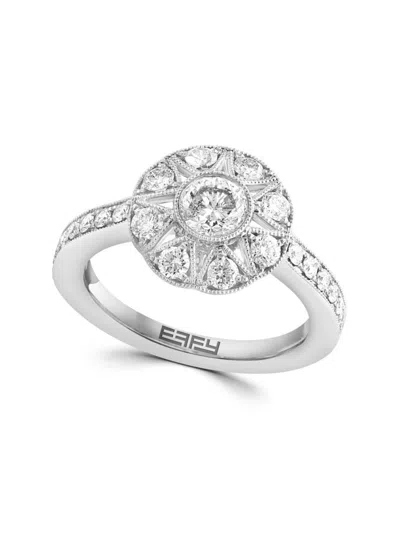 Effy Women's 18k White Gold & 1.52 Tcw Diamond Ring