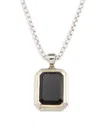 Effy Women's 18k Yellow Gold, Sterling Silver & Onyx Pendant Necklace In Silver