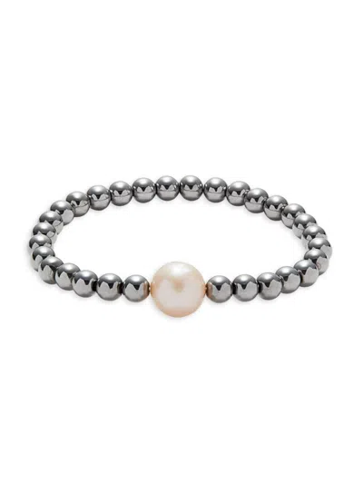 Effy Women's 8-10mm Freshwater Pearl & Hematite Bead Bracelet In Peach