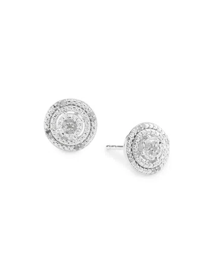 Effy Women's 925 Silver & 0.09 Tcw Diamond Stud Earrings