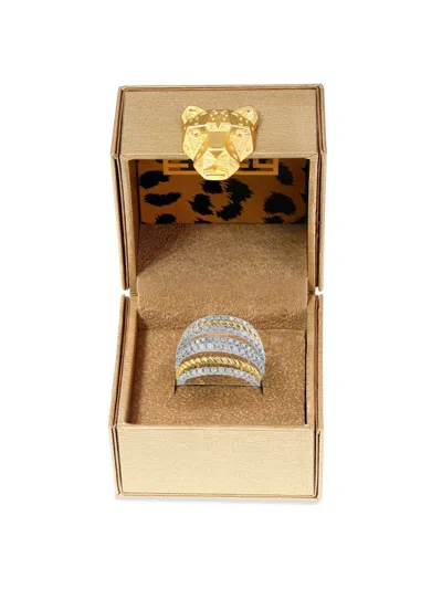 Effy Women's  Radiant Value 14k Two Tone Gold & 1.50 Tcw Lab Grown Diamond Ring In Burgundy