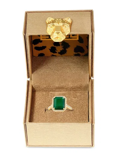 Effy Women's Radiant Value 14k Yellow Gold, Onyx & Diamond Ring