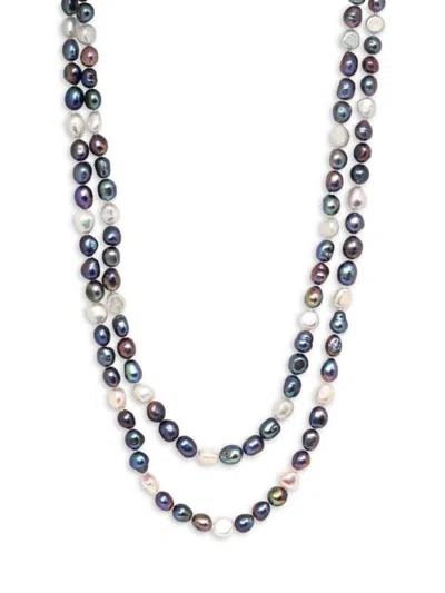 Effy Women's Freshwater Pearl Dual Strand Necklace In Pink Multicolor