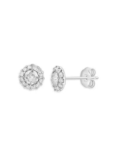 Effy Women's Hematian 14k White Gold & 1 Tcw Diamond Stud Earrings