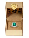 Effy Women's Radiant Value 14k White Gold, Emerald & Diamond Ring In White Gold