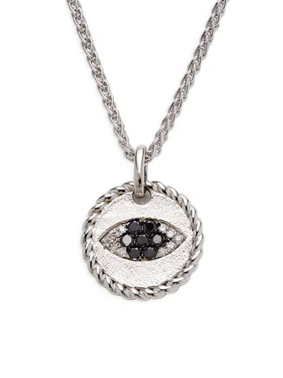 Effy Women's Sterling Silver & 0.13 Tcw Diamond Pendant Necklace