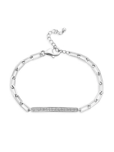 Effy Women's Sterling Silver & 0.24 Tcw Diamond Bracelet