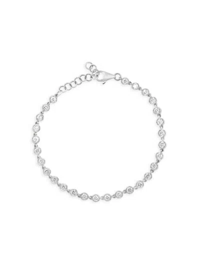 Effy Women's Sterling Silver & 0.99 Tcw Lab Grown Diamond Bracelet