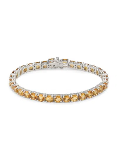 Effy Women's Sterling Silver & 15.68 Tcw Citrine Tennis Bracelet