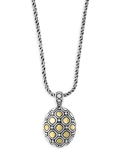 Effy Women's Sterling Silver & 18k Yellow Gold Pendant Chain Necklace