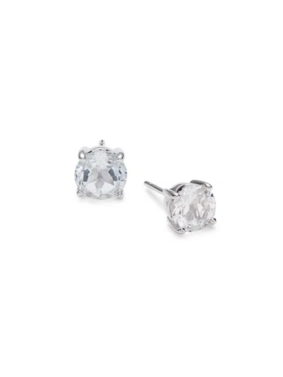 Effy Women's Sterling Silver & 3.90 Tcw White Topaz Stud Earrings