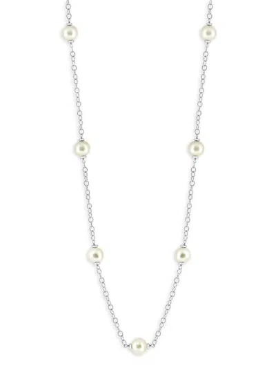 Effy Women's Sterling Silver & 9mm Freshwater Pearl Chain Necklace