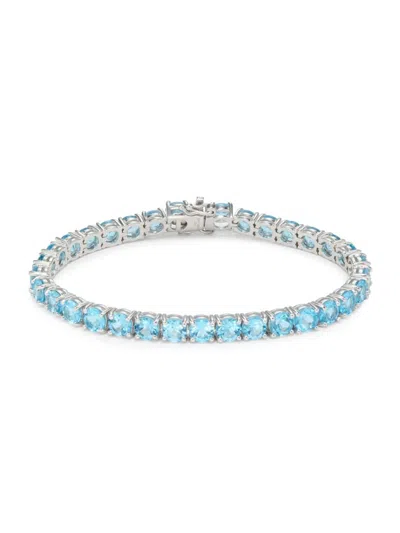 Effy Women's Sterling Silver & Blue Topaz Bracelet