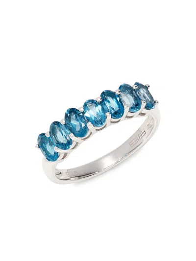 Effy Women's Sterling Silver & Blue Topaz Ring