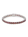Effy Women's Sterling Silver & Garnet Bracelet In Sterling Silver