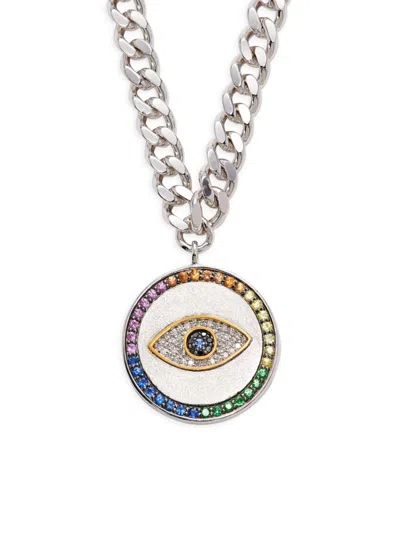 Effy Women's Sterling Silver & Multi Stone Evil Eye Pendant Necklace
