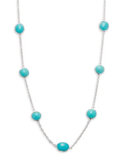 Effy Women's Sterling Silver & Turquoise Station Necklace