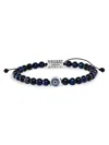Effy Women's Sterling Silver, Tiger Eye & Sapphire Beaded Evil Eye Bracelet In Silver