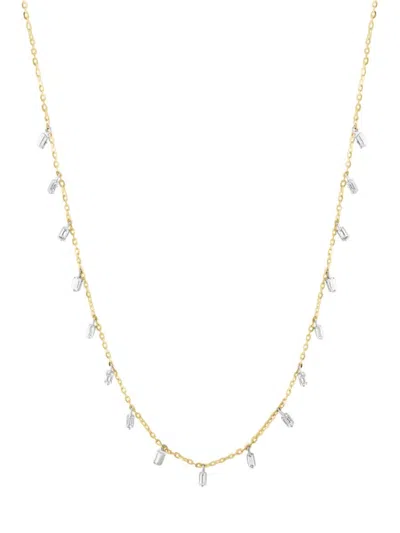 Effy Women's Two Tone 14k Gold & 0.21 Tcw Diamond Necklace