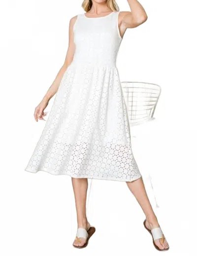 Eg Fashion A Line Dress In White
