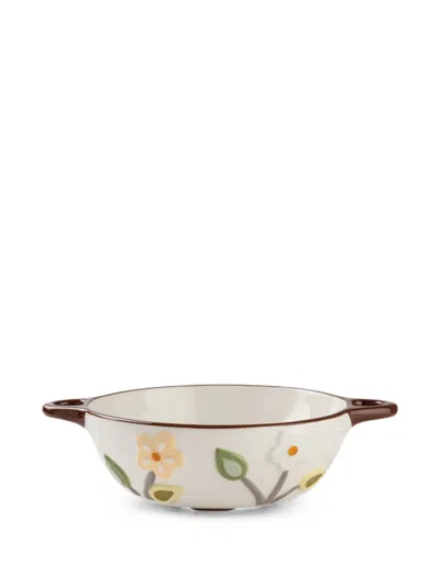 Egan Albero Della Vita Floral Fruit Bowl (22cm) In White