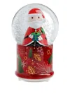 Egan Santa Christmas Snow Globe (10cm X 16cm) In Red