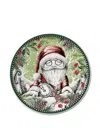 Egan Santa Claus Christmas Plate(31cm) In Multi