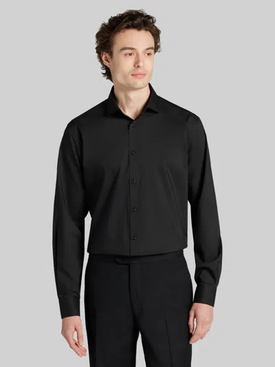 Egara Big & Tall Men's Modern Fit Dress Shirt In Black