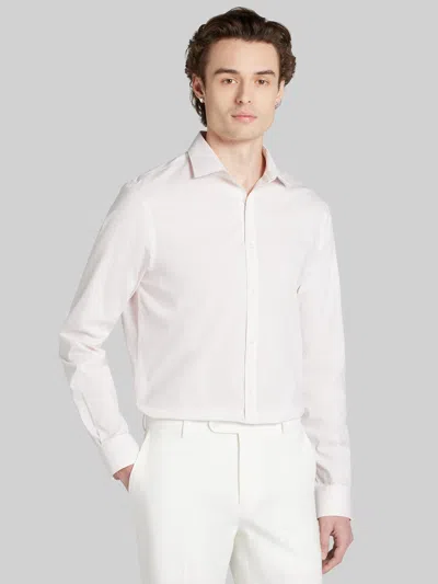 Egara Skinny Fit Triangles Pattern Dress Shirt In Red