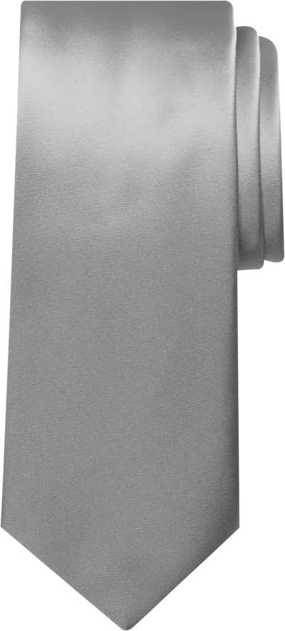 Egara Big & Tall Men's Skinny Solid Tie In Green