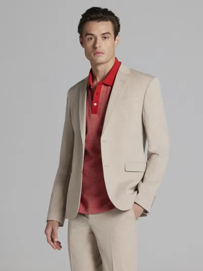 Egara Big & Tall Skinny Fit Men's Suit In Neutral