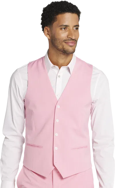 Egara Big & Tall Skinny Fit Men's Suit Separates Vest In Green