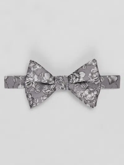 Egara Briar Rose Pre-tied Bow Tie In Gray