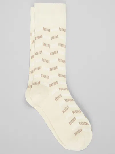 Egara Chevron Socks In Green