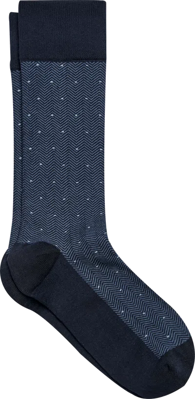 Egara Chevron Stripe Pindot Socks, 1-pair