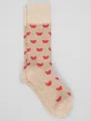Egara Crab Pattern Socks, 1-pair