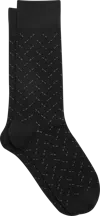 Egara Dashed Herringbone Socks, 1-pair