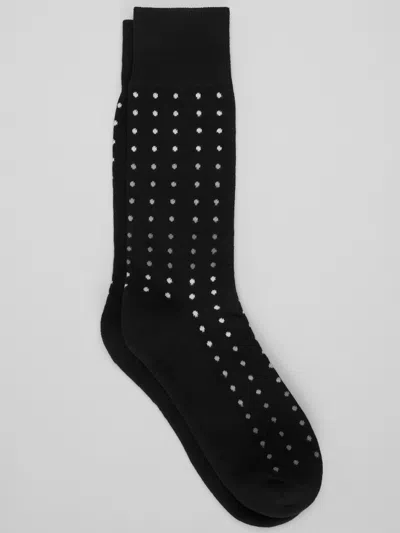 Egara Dot Cushion Crew Socks, 1-pair In Black