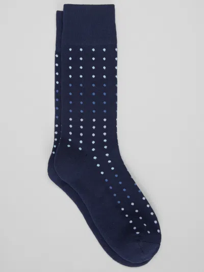 Egara Dot Cushion Crew Socks, 1-pair In Blue