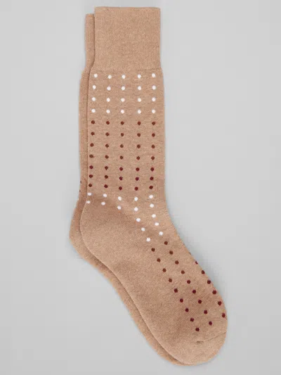 Egara Dot Cushion Crew Socks, 1-pair In Brown