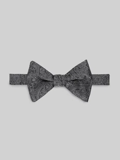 Egara Etched Modern Paisley Pre-tied Bow Tie In Pink