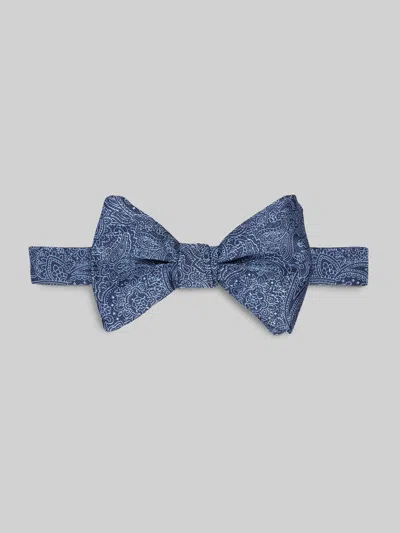 Egara Etched Modern Paisley Pre-tied Bow Tie In Pattern
