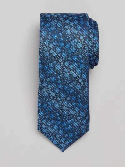 Egara Fabulous Floral Tie In Navy