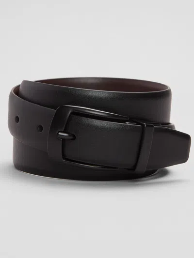 Egara Feather-edge Reversible Belt In Black/tan